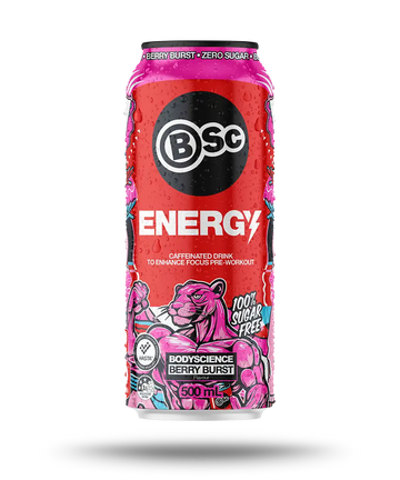 12 Pack x BSc Bodyscience Energy Drink 500mL - Berry Burst